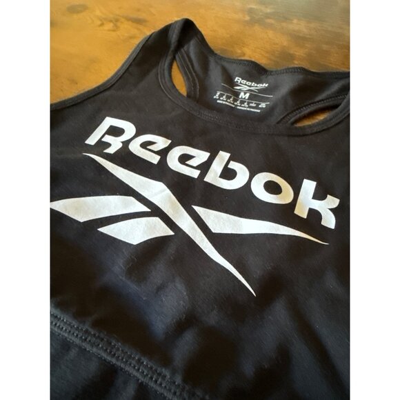 Reebok Womens Black Sports Bra Medium - Picture 8 of 13